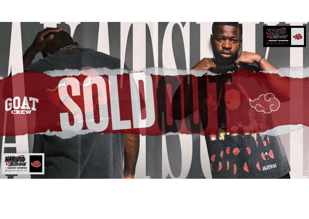 SOLD OUT - NARUTO AKATSUKI X GOAT CREW