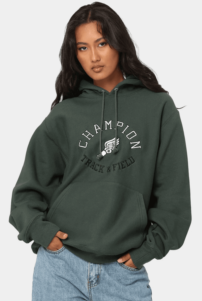 Green champion sales hoodie women's