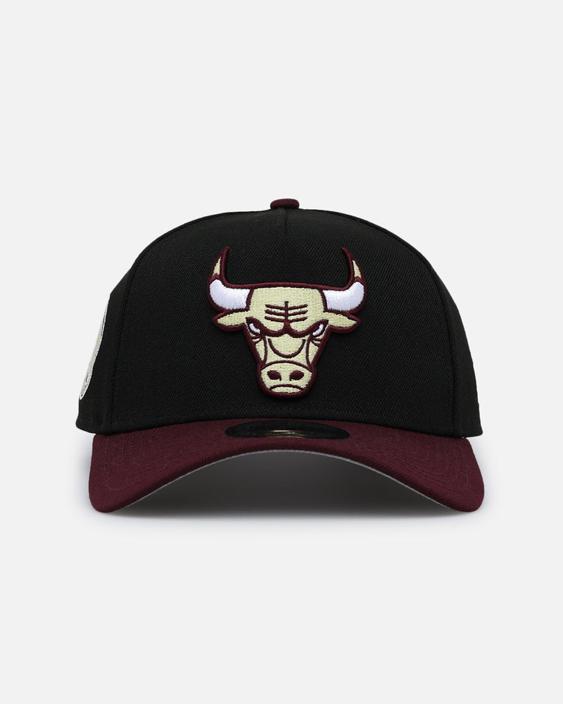New Era Chicago Bulls 'Burgundy Bounceback' 9FORTY A-Frame Snapback Black/Maroon
