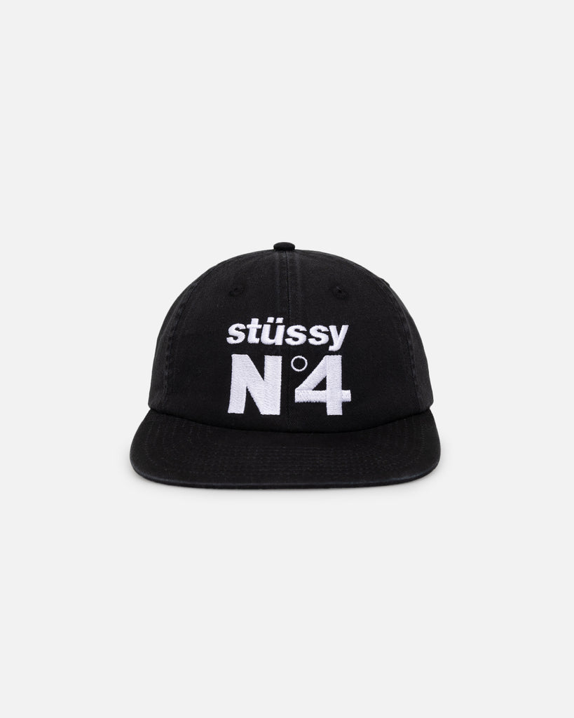 Stussy No. 4 Low Pro Cap Black | Culture Kings