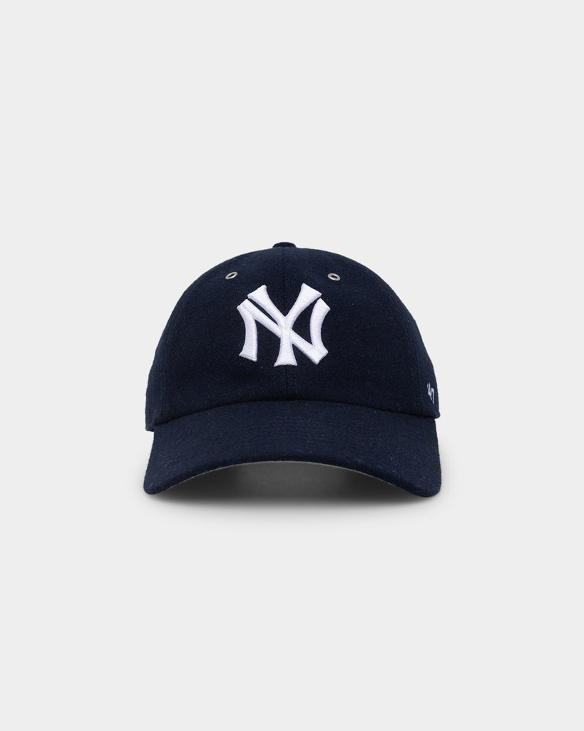 47 Brand New York Yankees Wooly '47 Clean Up Strapback Navy | Culture Kings