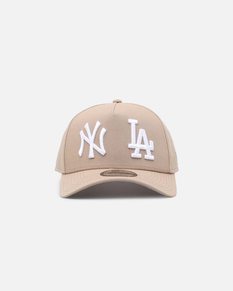 New Era New York Yankees X Los Angeles Dodgers 'Dual Logo' 9FORTY A-Frame Snapback Camel