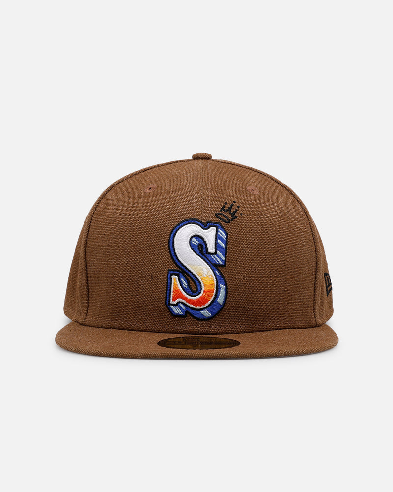 New Era New Era Seattle Mariners 'Scribble' 59FIFTY Fitted Brown