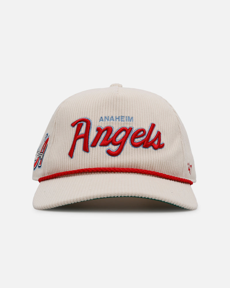 47 Brand Anaheim Angels 'Natural Script' Premium Hitch Corduroy Snapback Natural