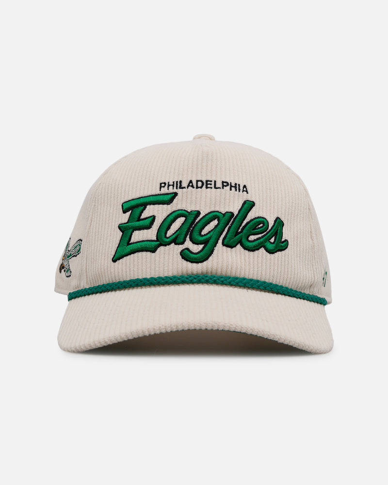 47 Brand 47 Brand Philadelphia Eagles 'Natural Script' Premium Hitch Corduroy Snapback Natural