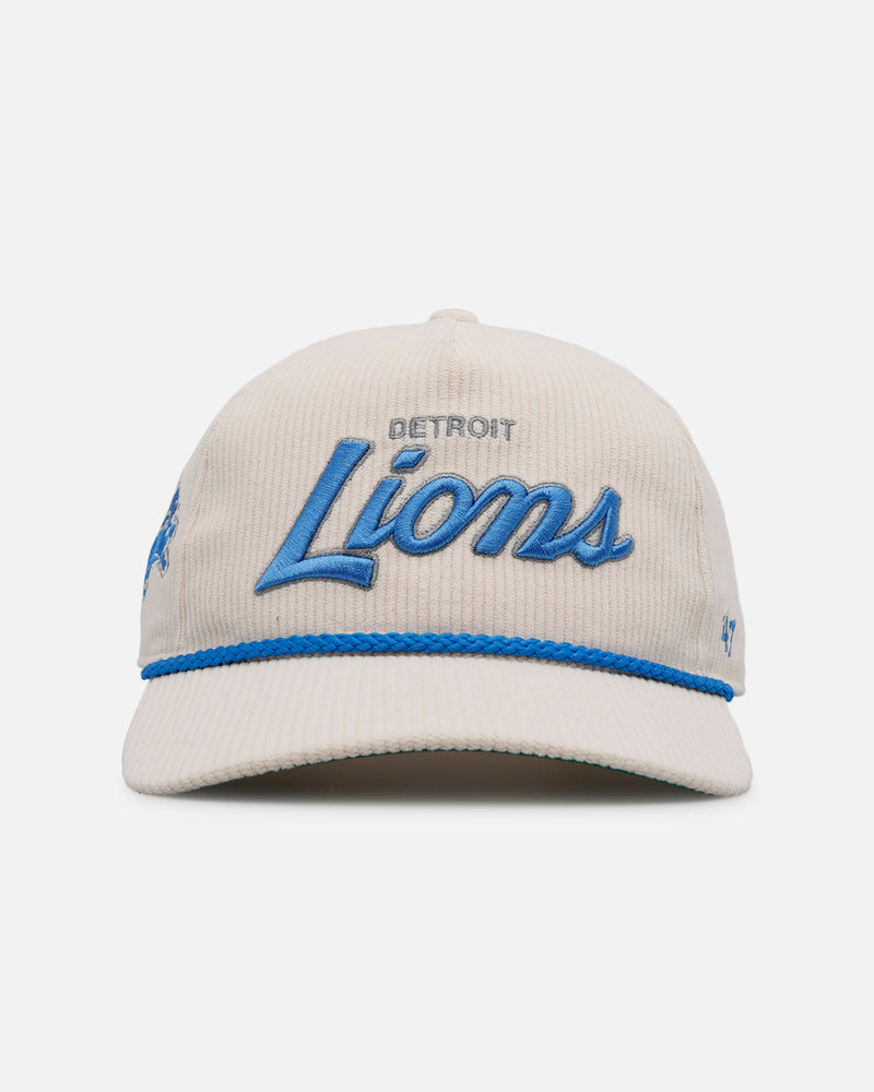 47 Brand Detroit Lions 'Natural Script' Premium Hitch Corduroy Snapback Natural