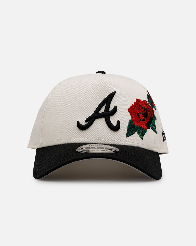 New Era Atlanta Braves 'Chrome Black Roses' 9FORTY A-Frame Snapback Chrome/Black