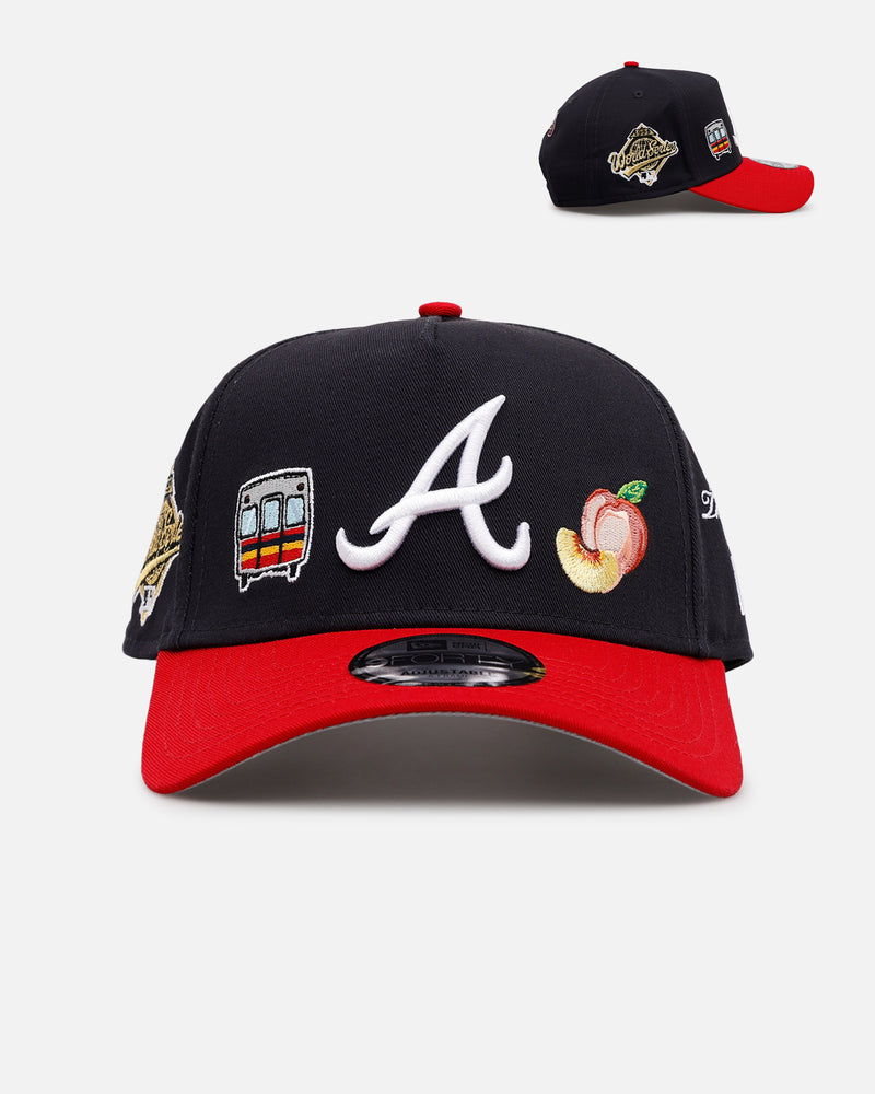 New Era Atlanta Braves 'City Icons' 9FORTY A-Frame Snapback Navy/Red