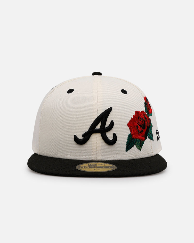 New Era Atlanta Braves 'Chrome Black Roses' 59FIFTY Fitted Chrome/Black