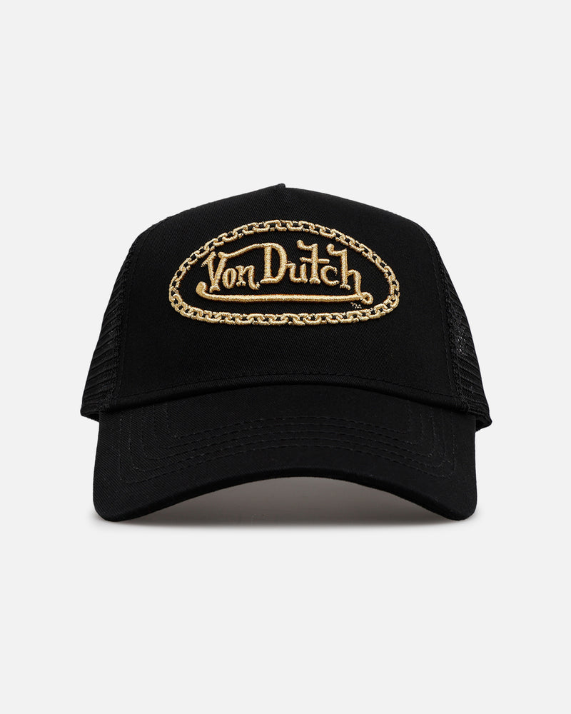 VON DUTCH Von Dutch Chain Trucker Snapback Black/Gold