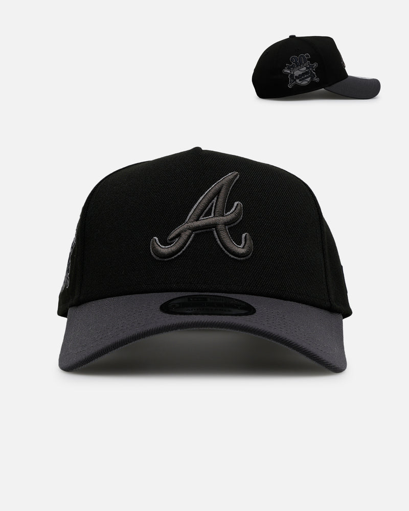 New Era Atlanta Braves 'Stealth' 9FORTY A-Frame Snapback Black/Charcoal