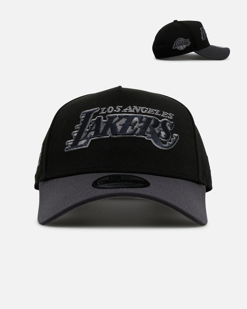 New Era New Era Los Angeles Lakers 'Stealth' 9FORTY A-Frame Snapback Black/Charcoal