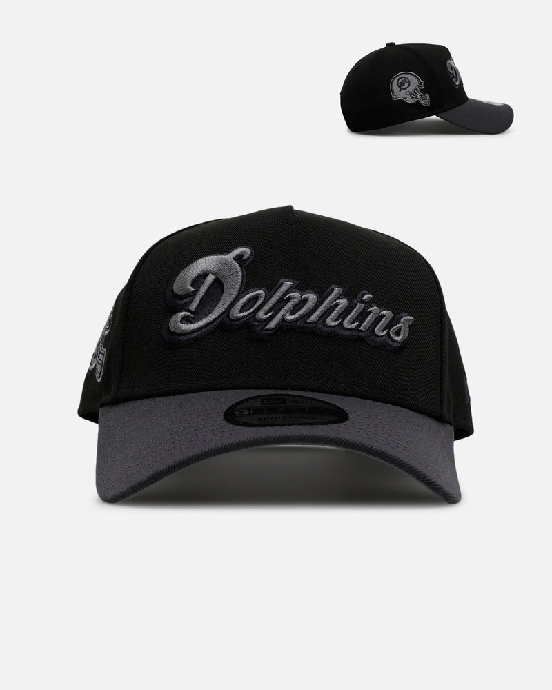 New Era Miami Dolphins 'Stealth' 9FORTY A-Frame Snapback Black/Charcoal