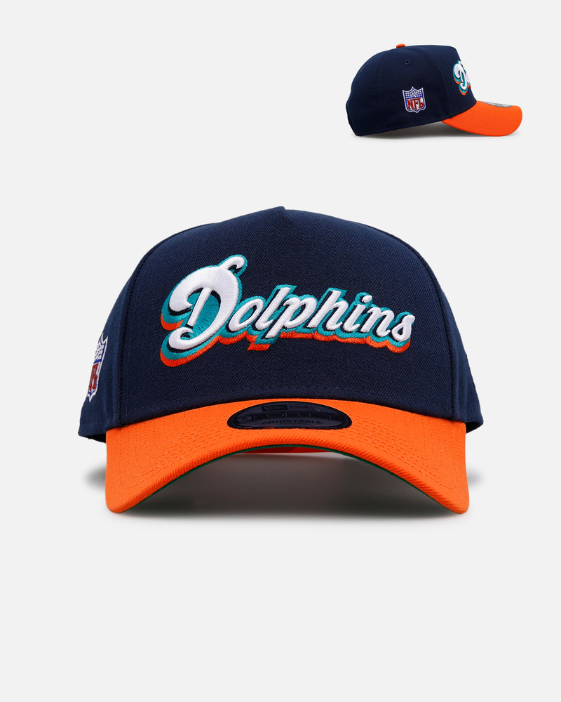 New Era Miami Dolphins 'Throwback Bowl' 9FORTY A-Frame Snapback Navy