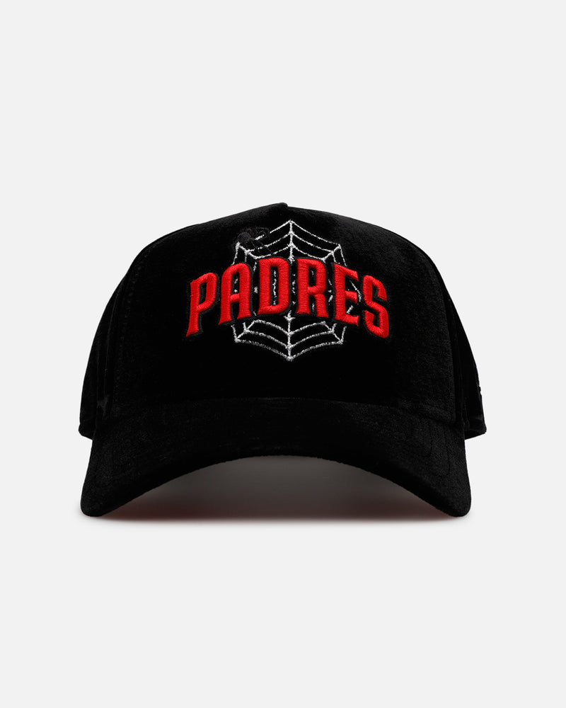 New Era New Era San Diego Padres 'Spider Web' 9FORTY A-Frame Snapback Black/Red