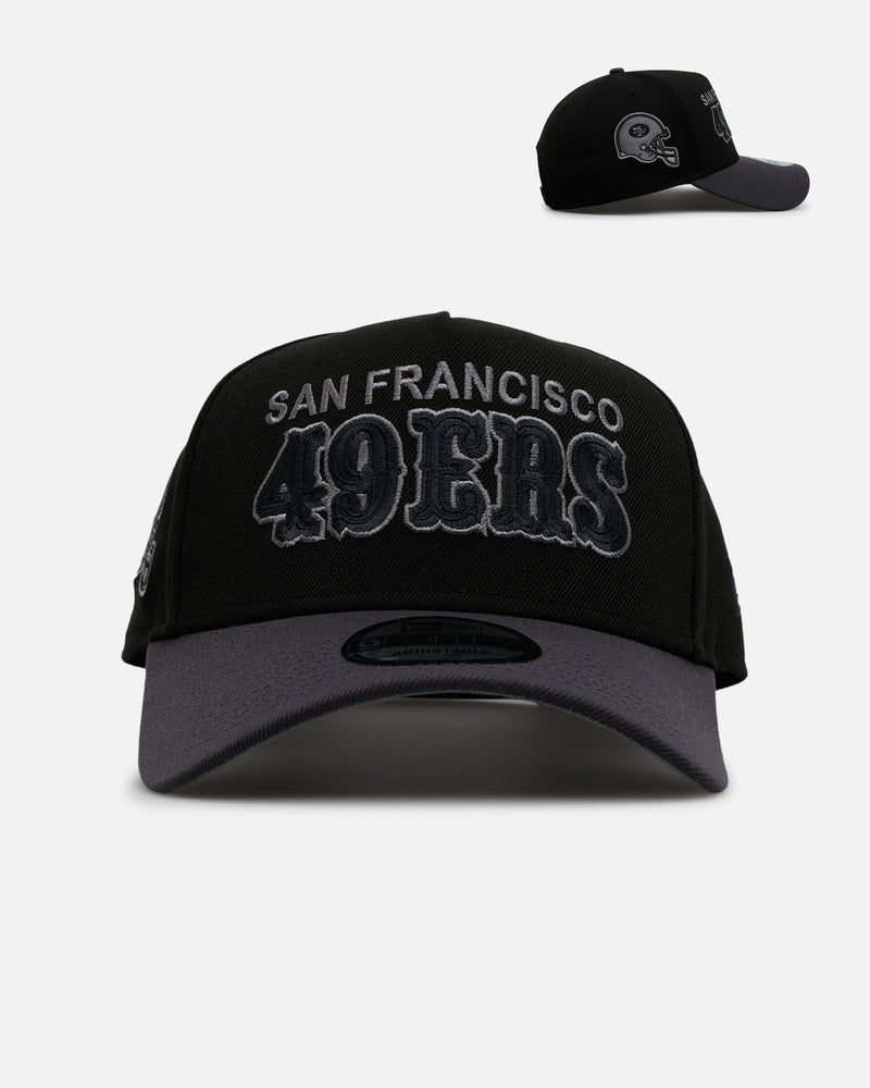 New Era New Era San Francisco 49ers 'Stealth' 9FORTY A-Frame Snapback Black/Charcoal