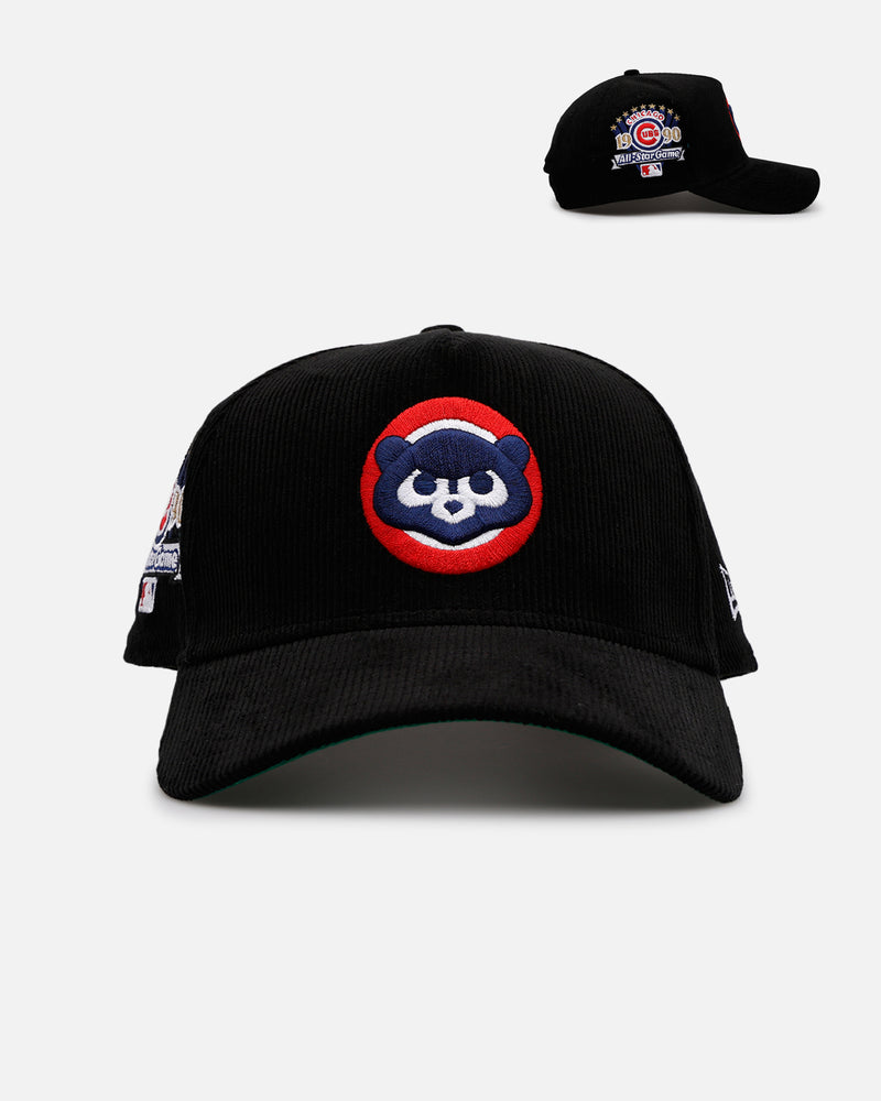 New Era New Era Chicago Cubs 'Black Cord' 9FORTY A-Frame Corduroy Snapback Black