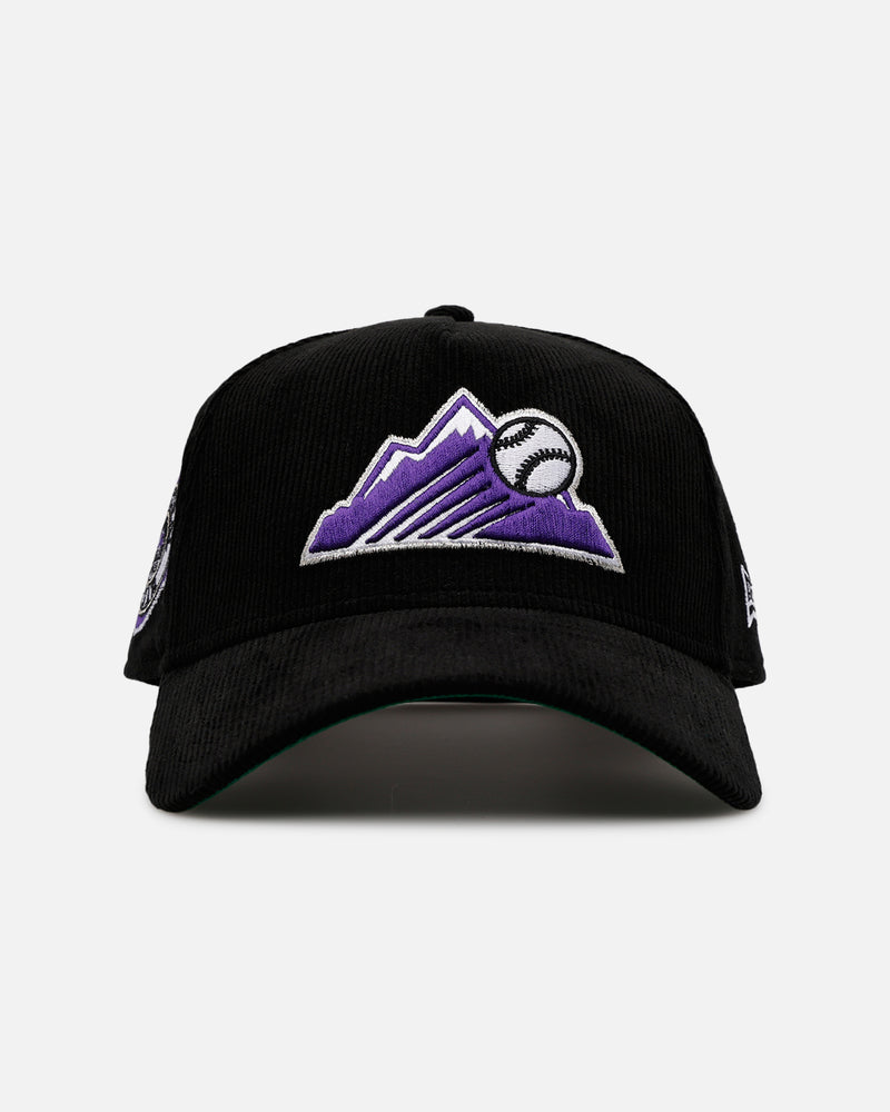 New Era Colorado Rockies 'Black Cord' 9FORTY A-Frame Corduroy Snapback Black