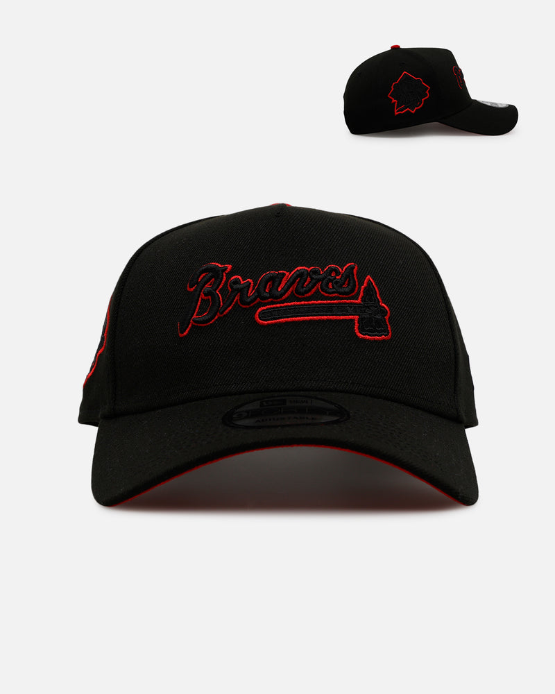 New Era New Era Atlanta Braves 'Outline' 9FORTY A-Frame Snapback Black