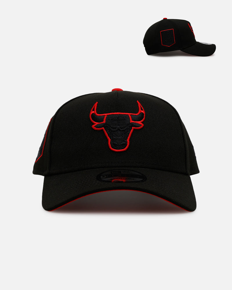 New Era New Era Chicago Bulls 'Outline' 9FORTY A-Frame Snapback Black