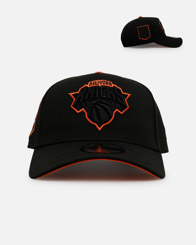 New Era York Knicks 'Outline' 9FORTY A-Frame Snapback Black