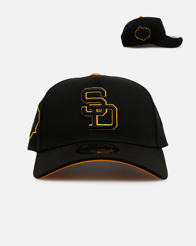 New Era San Diego Padres 'Outline' 9FORTY A-Frame Snapback Black