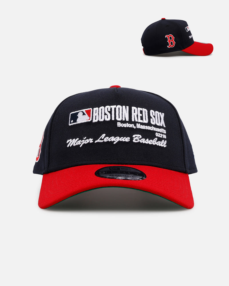 New Era New Era Boston Red Sox 'Workleague' 9FORTY A-Frame Snapback Navy/Red