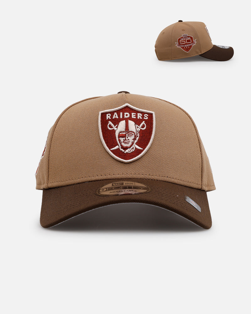 New Era Las Vegas Raiders 'Thanksgiving Football' 9FORTY A-Frame Snapback Khaki