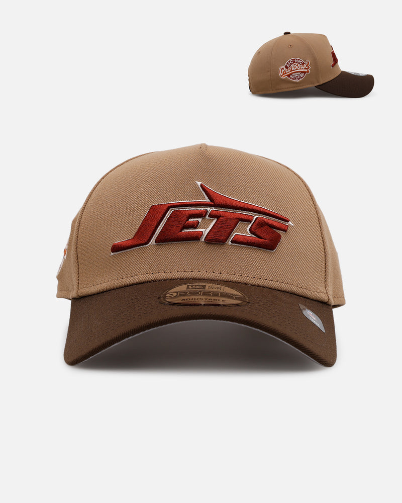 New Era York Jets 'Thanksgiving Football' 9FORTY A-Frame Snapback Khaki