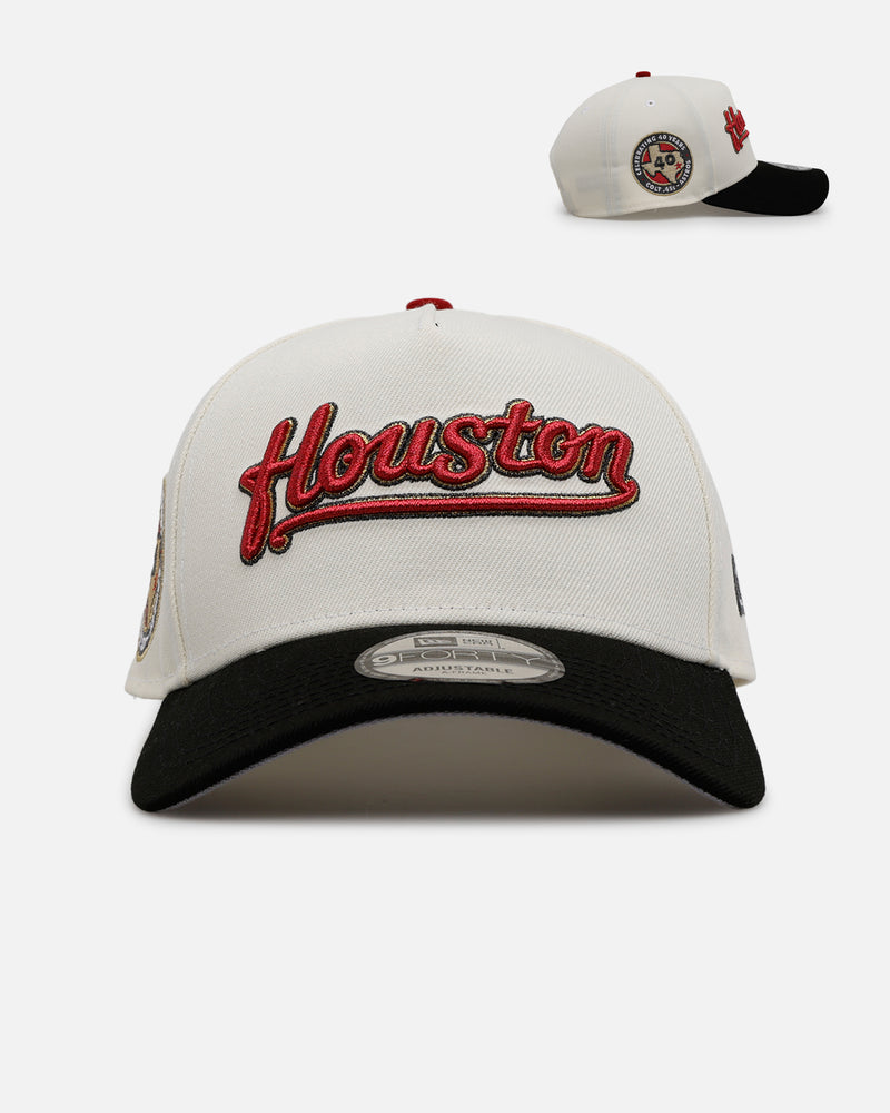 New Era Houston Astros 'Chrome Metallic Wordmark' 9FORTY A-Frame Snapback Chrome