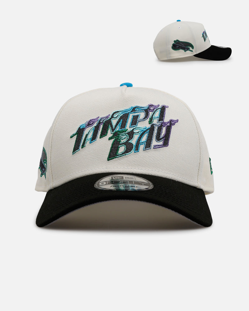 New Era New Era Tampa Bay Rays 'Chrome Metallic Wordmark' 9FORTY A-Frame Snapback Chrome