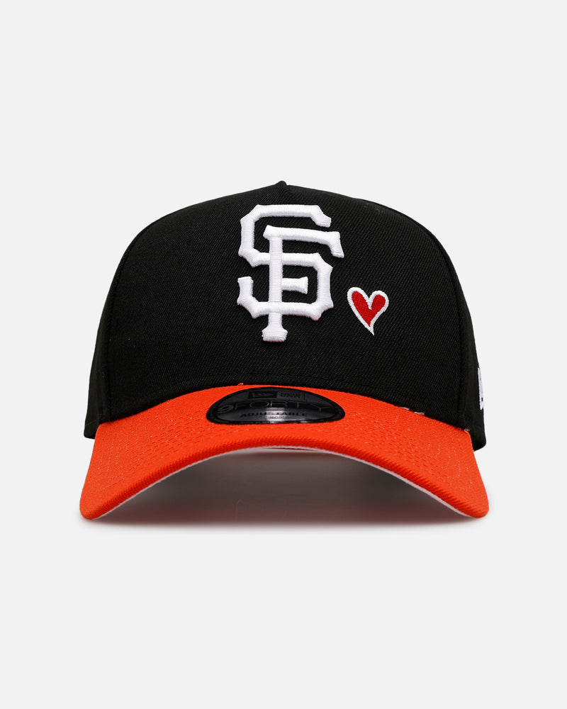 New Era New Era San Francisco Giants 'Heart' 9FORTY A-Frame Snapback Black/Orange