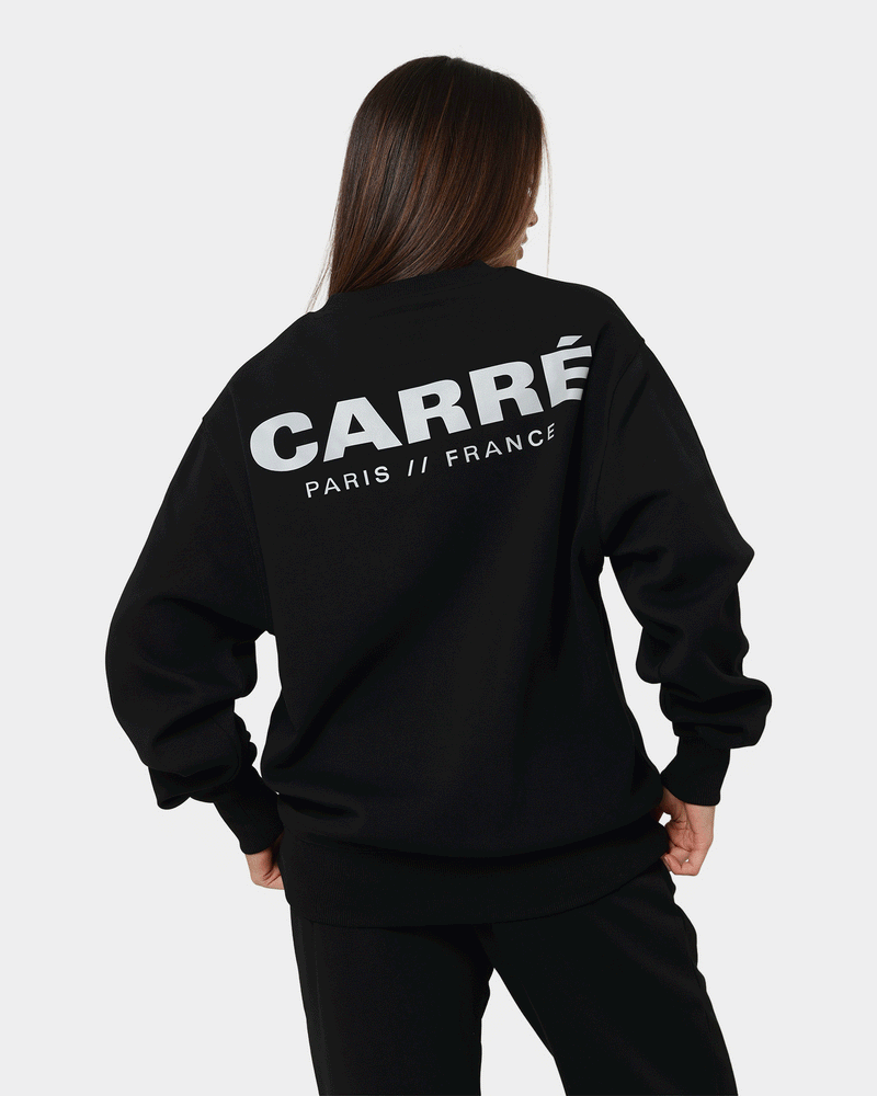 Carre Premium Motion Crewneck Black