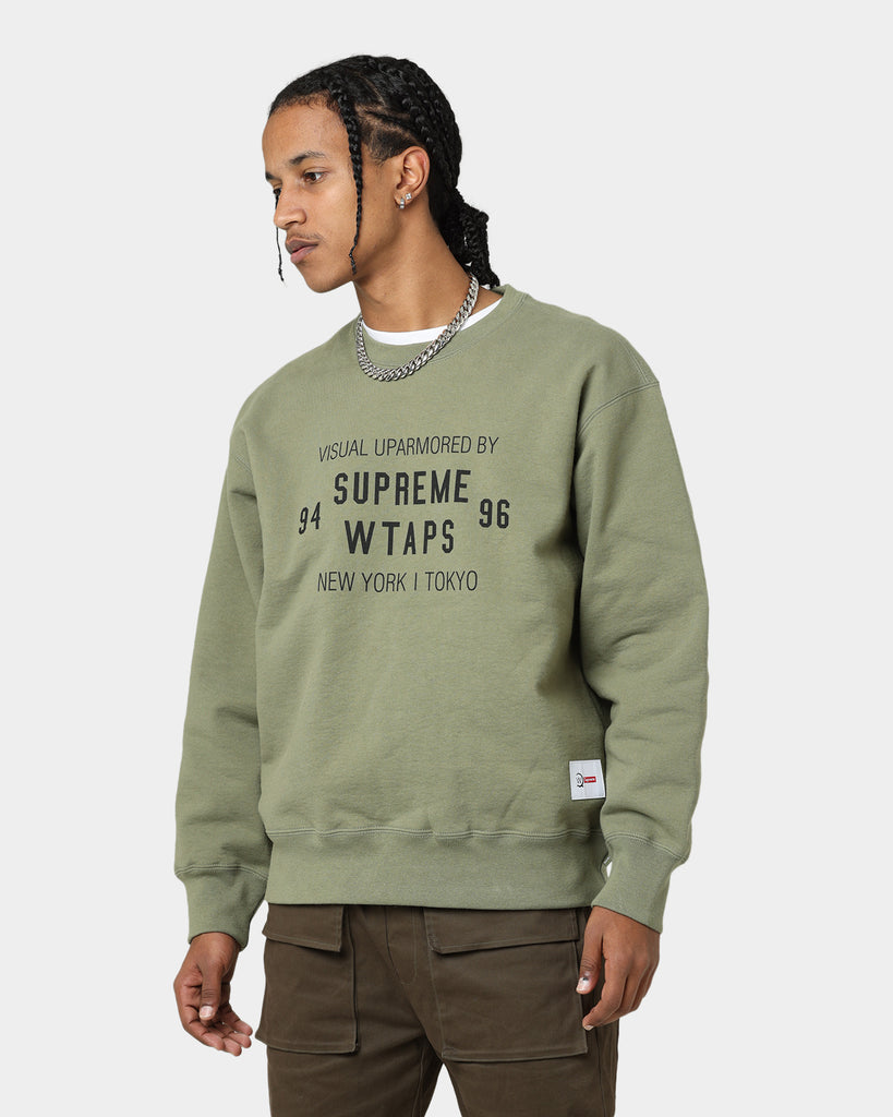 Supreme X WTAPS Crewneck Green | Culture Kings