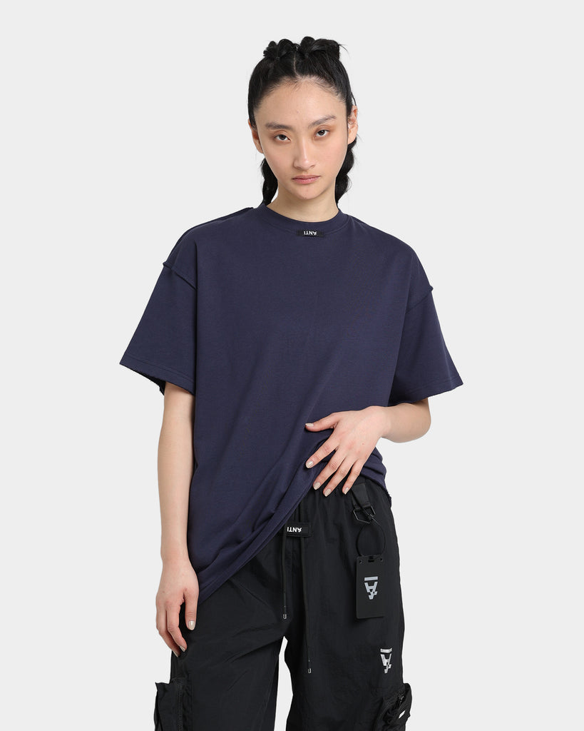 The Anti Order Anti Essential Oversized T-Shirt Navy | Culture Kings