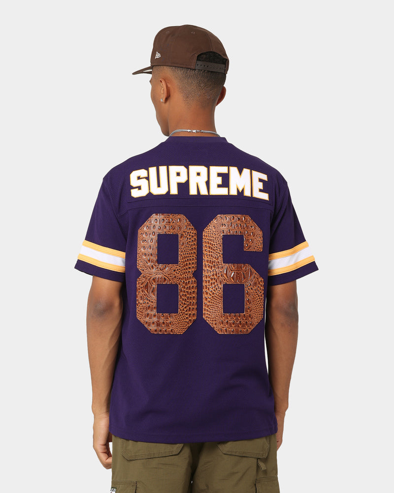 Supreme Faux Croc Football Jersey PurpleSupreme Faux Croc Football