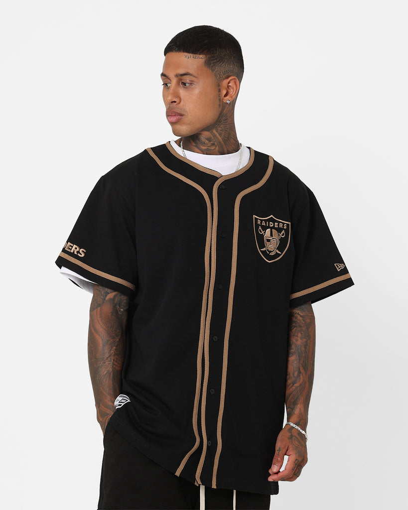 New Era Las Vegas Raiders Button Up T-Shirt Black | Culture Kings