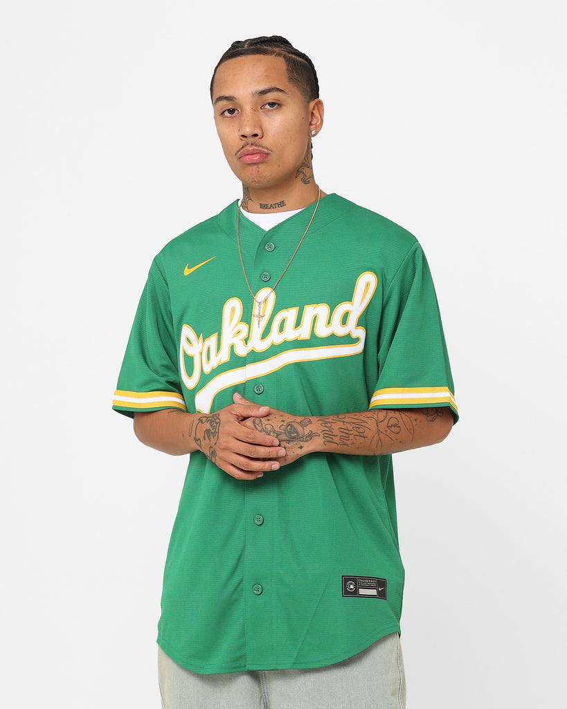 Men's Oakland Athletics Nike Green Take Me to the Town Local Team T-Shirt