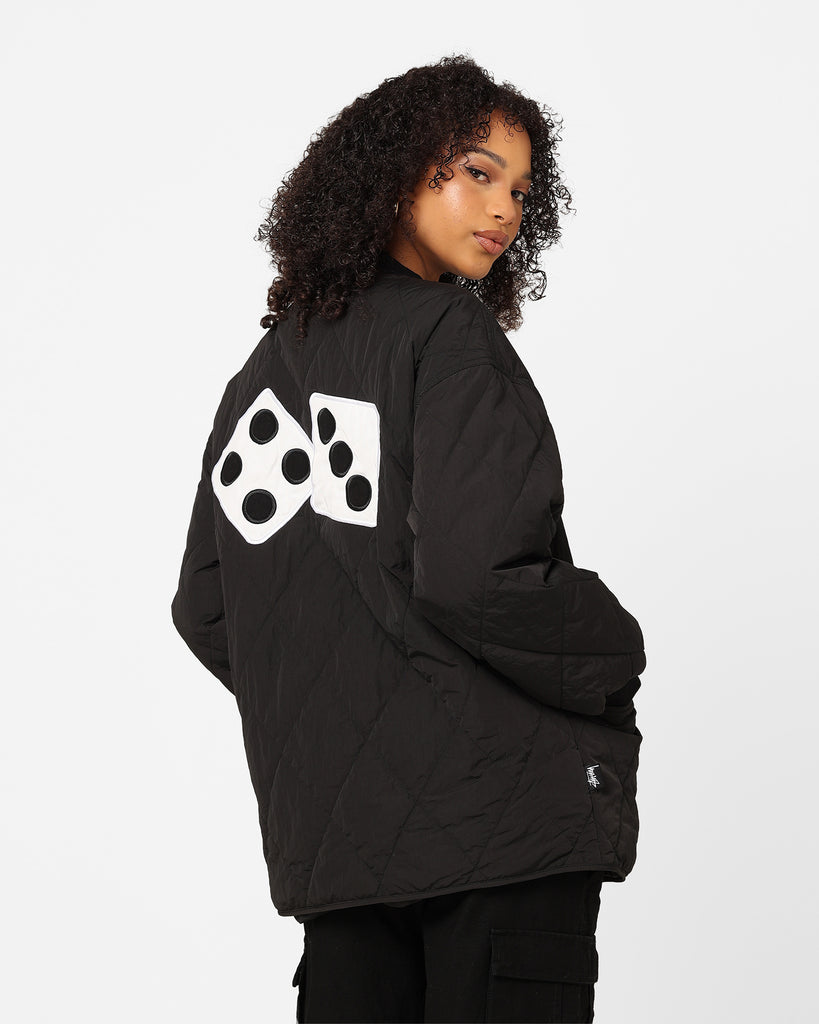 Stussy Women's Dice Quilted Jacket Black | Culture Kings