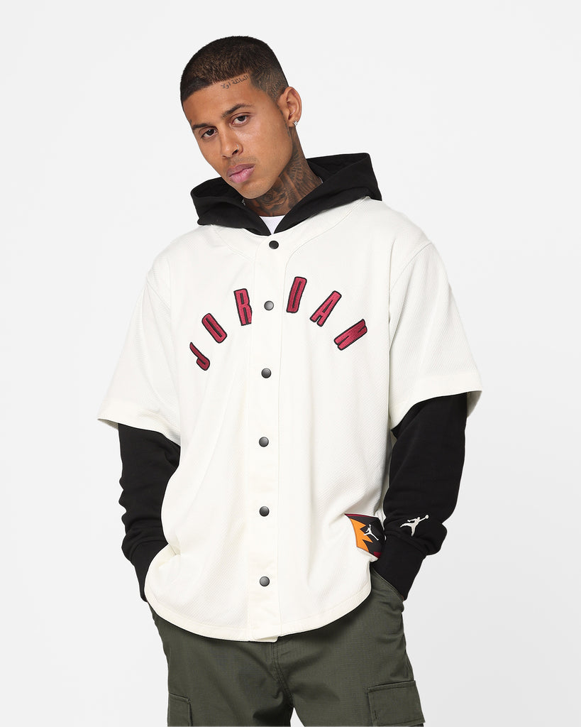 Jordan Flight MVP Baseball Jersey, Sail / Black / Sail