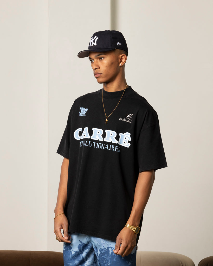 Carre Formula Oversized T-Shirt Washed Black | Culture Kings