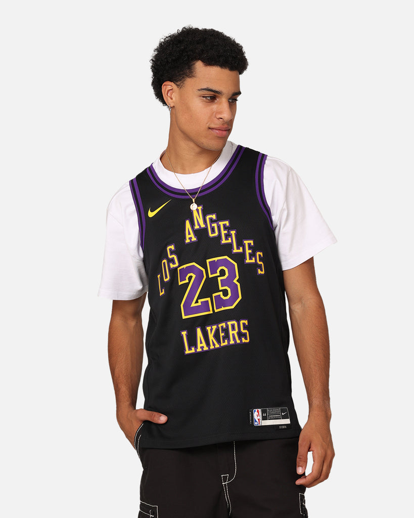 Lebron james swingman on sale jersey black lakers