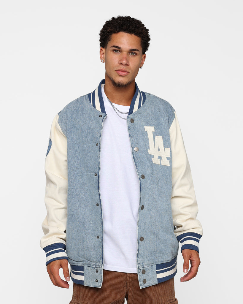 Pro Standard Los Angeles Dodgers Varsity Blue Jacket Denim/Linen ...