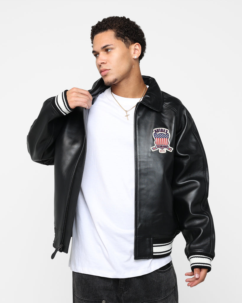 Avirex Icon Jacket Jet Black | Culture Kings