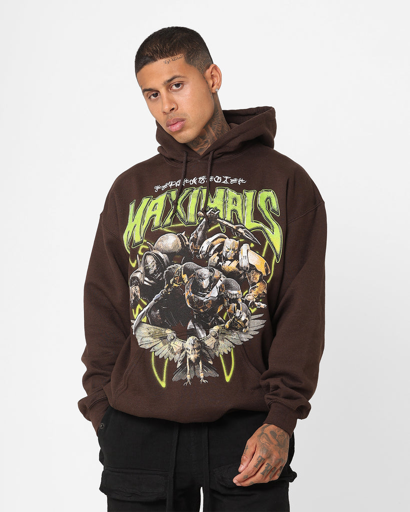 Goat Crew X Transformers Maximals Vintage Hoodie Brown Wash | Culture Kings