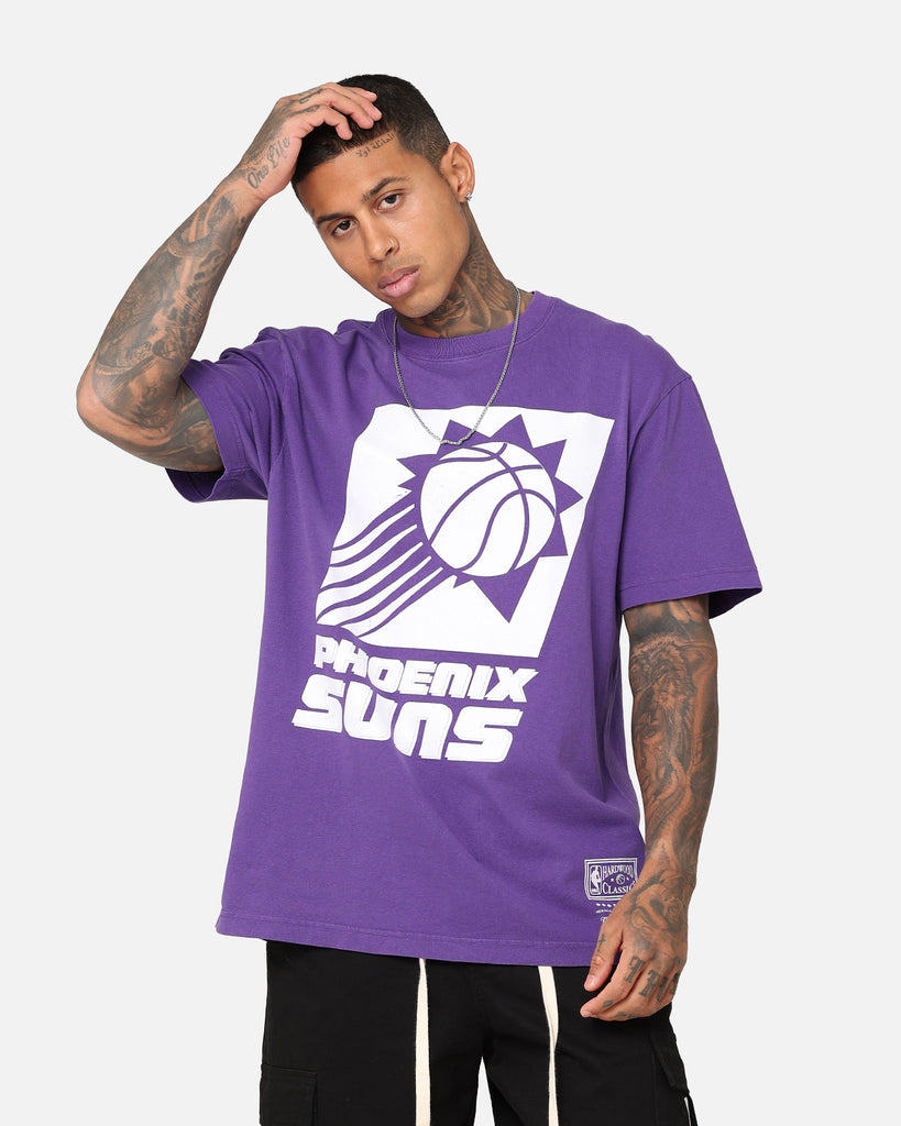 Mitchell & Ness Phoenix Suns XL Logo One Colour T-Shirt Faded Purple ...