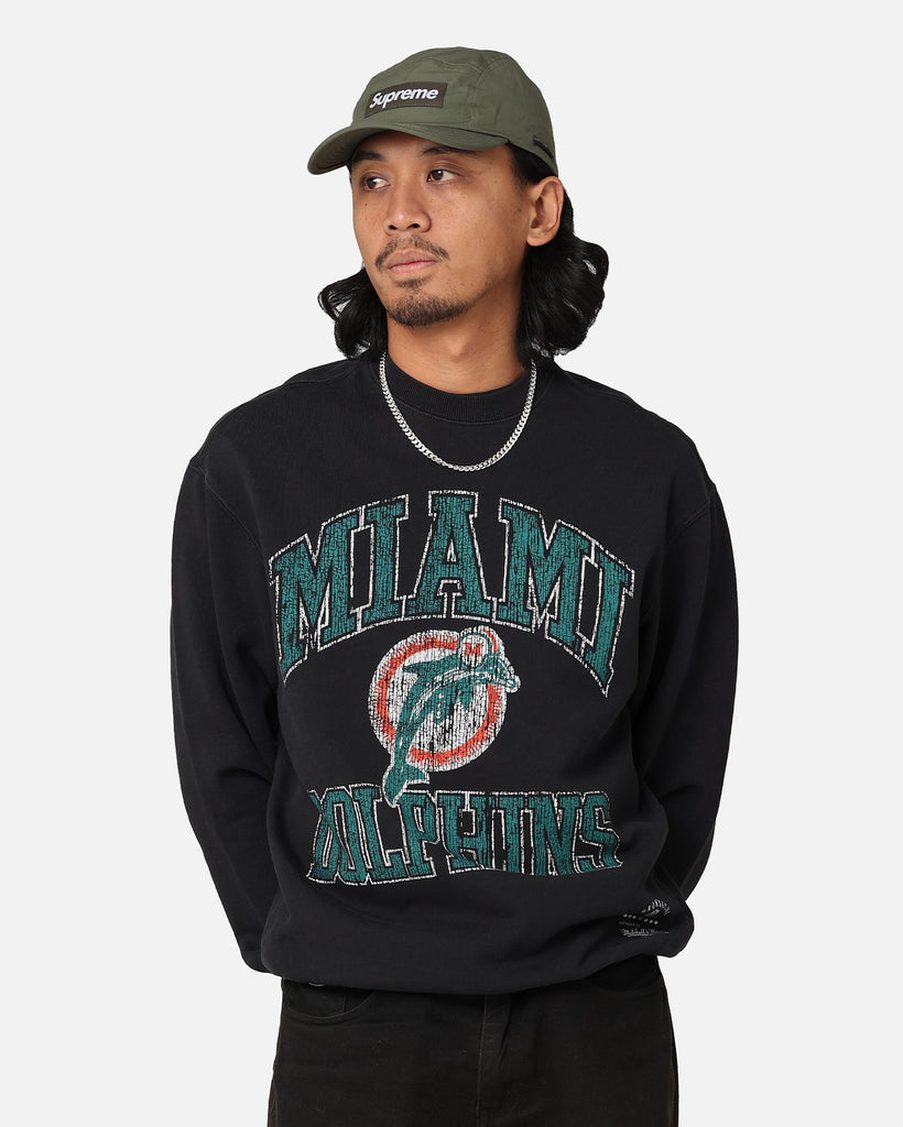 Mitchell & Ness Miami Dolphins 1972 Champs Crewneck Faded Black