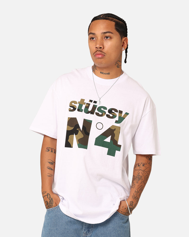 Stussy No. 4 Fill T-Shirt White