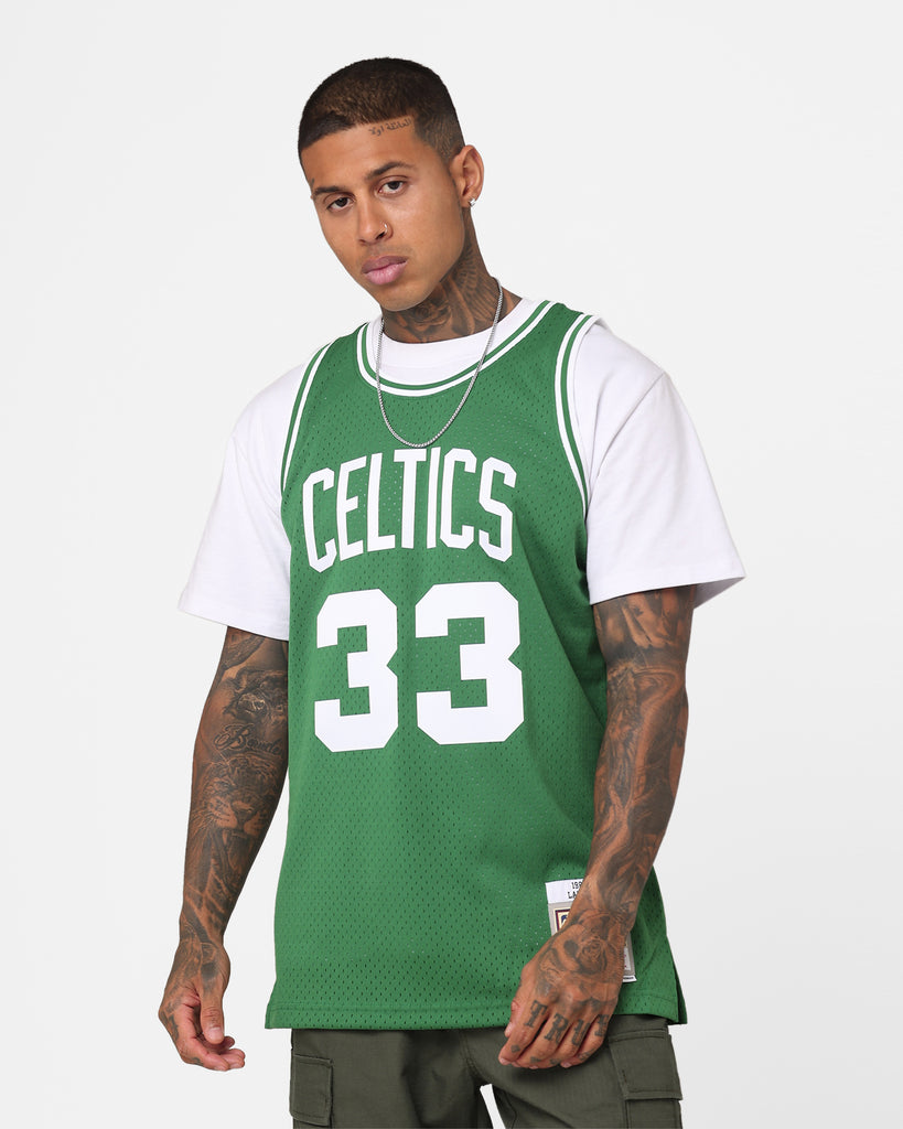  Mitchell & Ness Boston Celtics Larry Bird 33 Kelly Green  Replica Swingman Jersey 2.0 NBA HWC Basketball Trikot : Sports & Outdoors