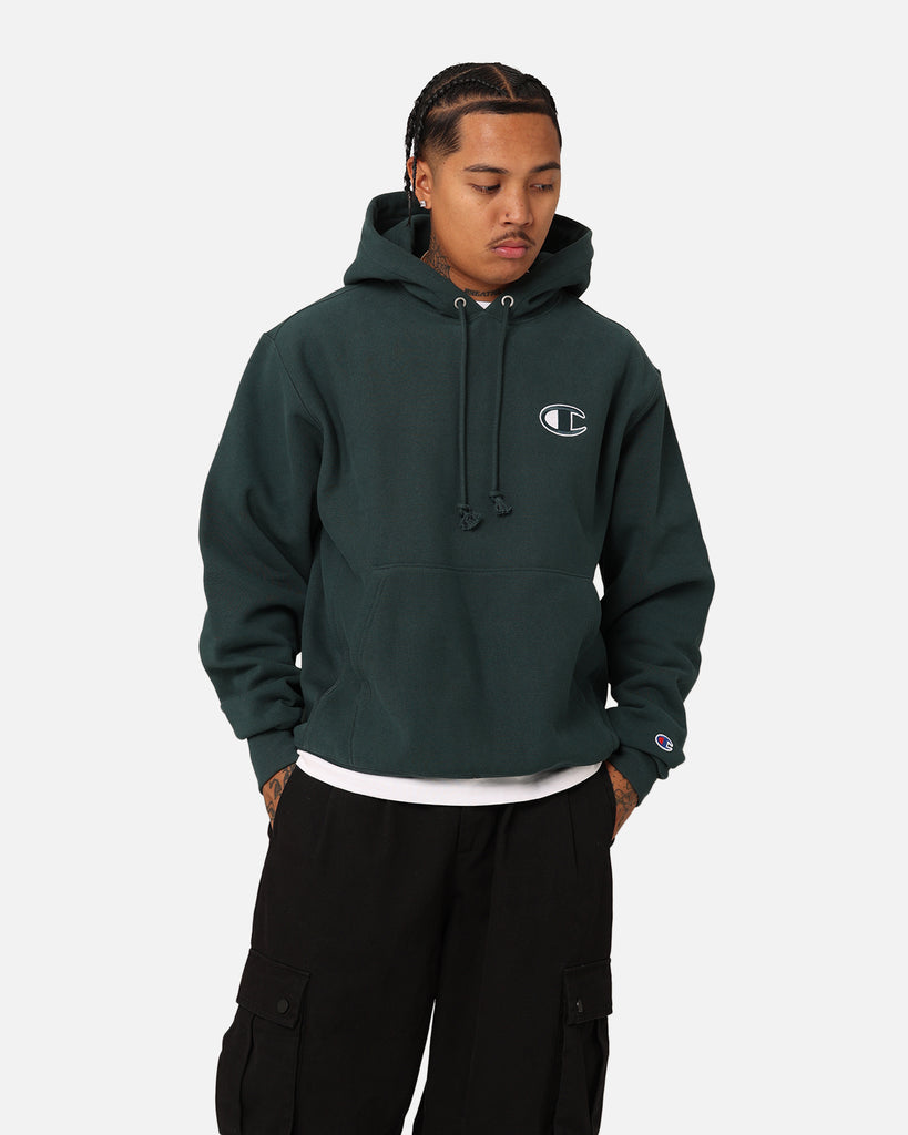 Champion Reverse Weave Big C Hoodie Baby Spinach | Culture Kings